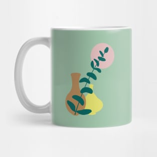 Eucalyptus Leaf and Boho Pots Mug